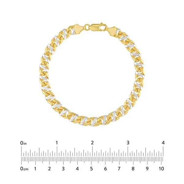 14K 2-Tone Mariner Link Bracelet Image 4 Kiefer Jewelers Lutz, FL
