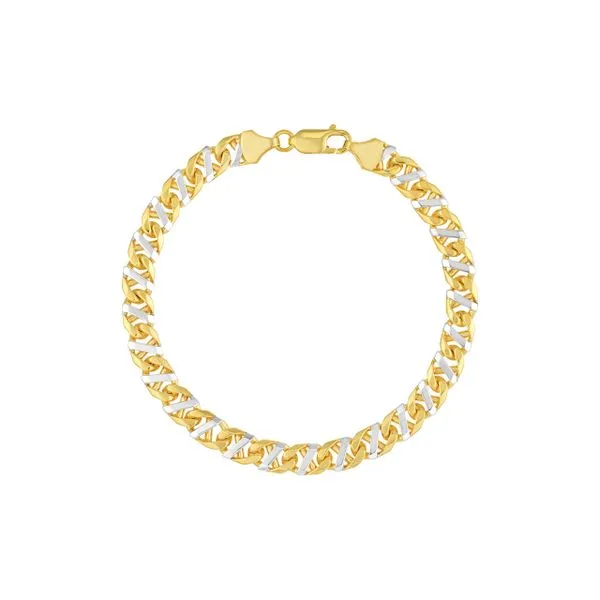 14K 2-Tone Mariner Link Bracelet Kiefer Jewelers Lutz, FL