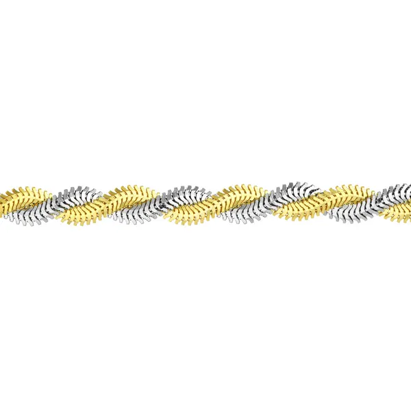 14KYW Braided Snake Bracelet Image 2 Kiefer Jewelers Lutz, FL