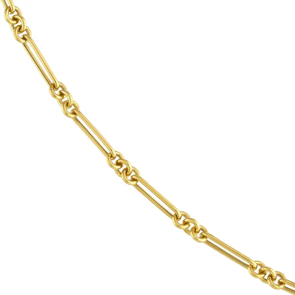 14KY Hollow Fancy Rounded Paperclip Bracelet Kiefer Jewelers Lutz, FL