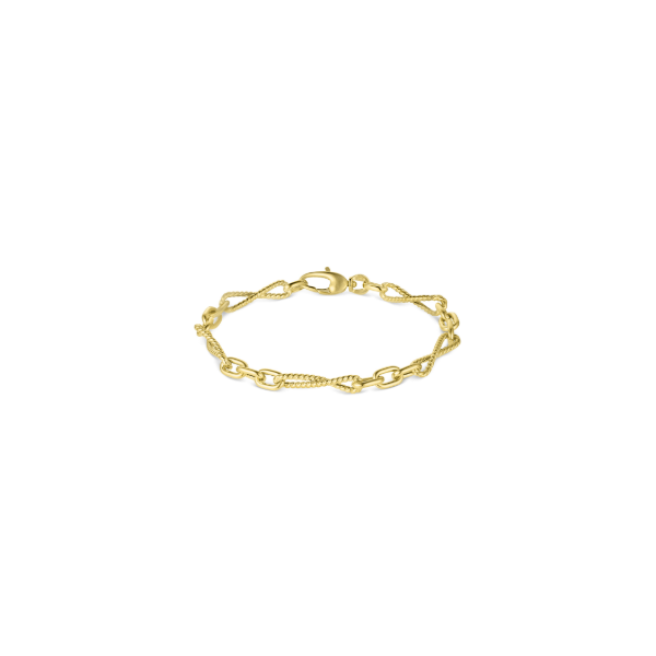 14KY Alternating Infinity Twist Link Bracelet Kiefer Jewelers Lutz, FL