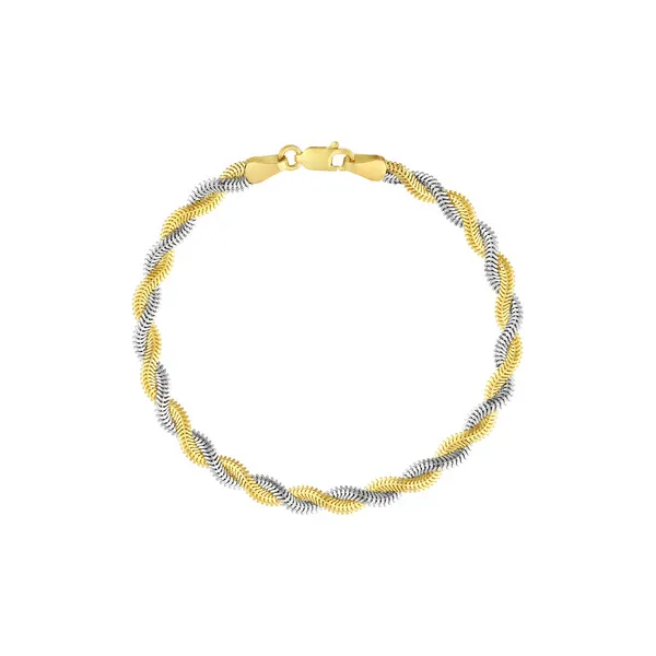 14KYW Braided Snake Bracelet Kiefer Jewelers Lutz, FL
