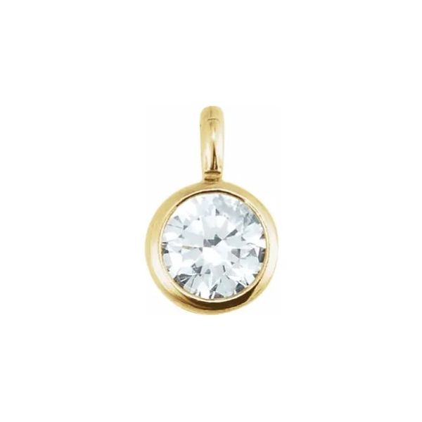 14K Natural Diamond Micro Bezel Dangle Kiefer Jewelers Lutz, FL