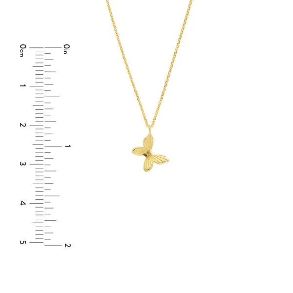 14K Butterfly Necklace Image 4 Kiefer Jewelers Lutz, FL