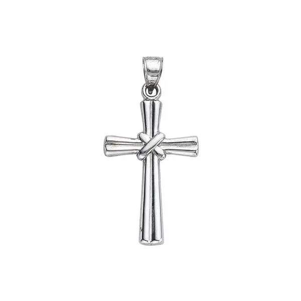 14K Ribbed X  Cross Kiefer Jewelers Lutz, FL