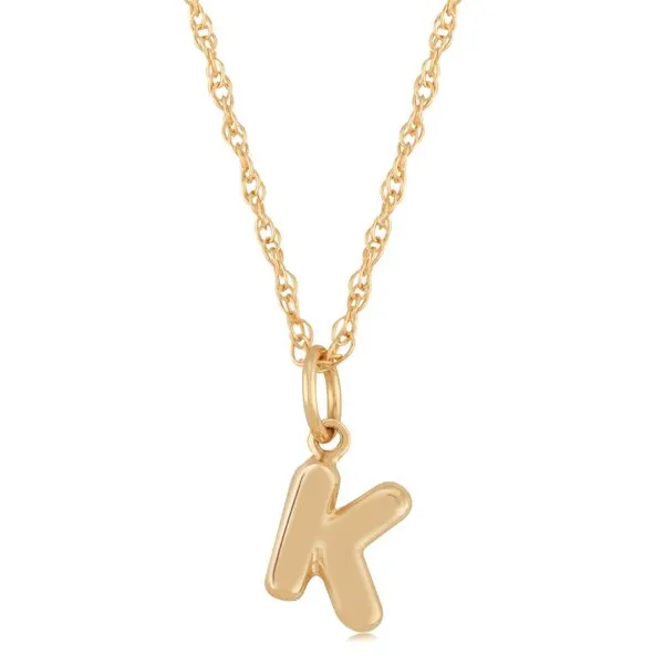 14K Initial K Pendant Necklace Kiefer Jewelers Lutz, FL