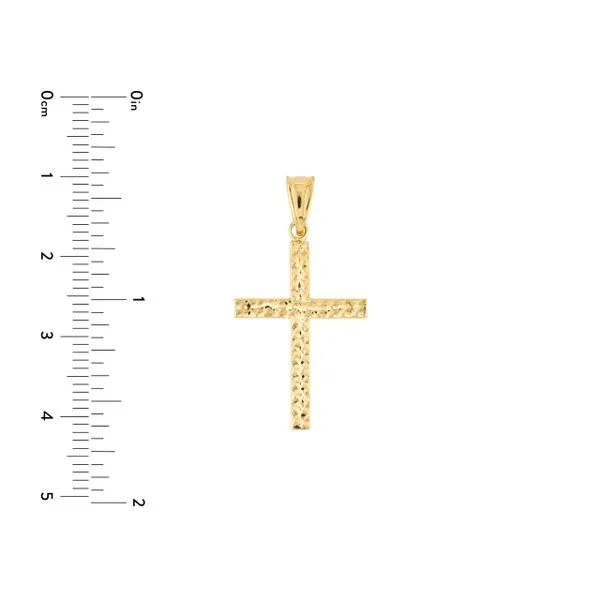 14K Reversible Cross Pendant Image 3 Kiefer Jewelers Lutz, FL