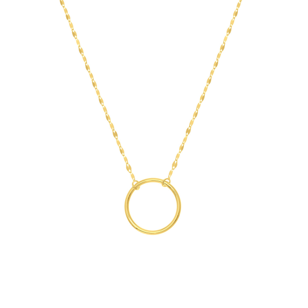 14KY Open Circle on Sparkle Chain Kiefer Jewelers Lutz, FL