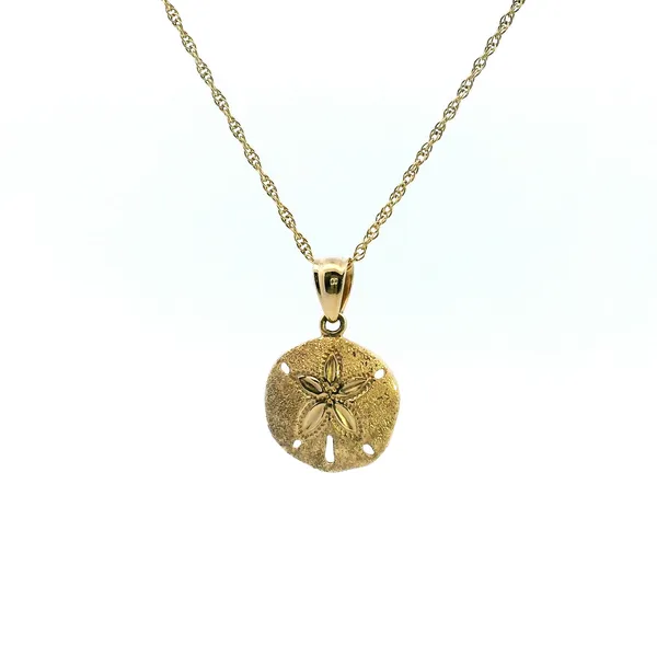 14K Sand Dollar Pendant Necklace Kiefer Jewelers Lutz, FL