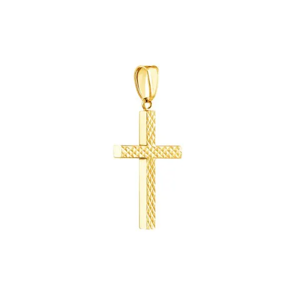 14K Reversible Cross Pendant Image 2 Kiefer Jewelers Lutz, FL