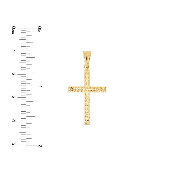 14K Reversible Cross Pendant Image 3 Kiefer Jewelers Lutz, FL