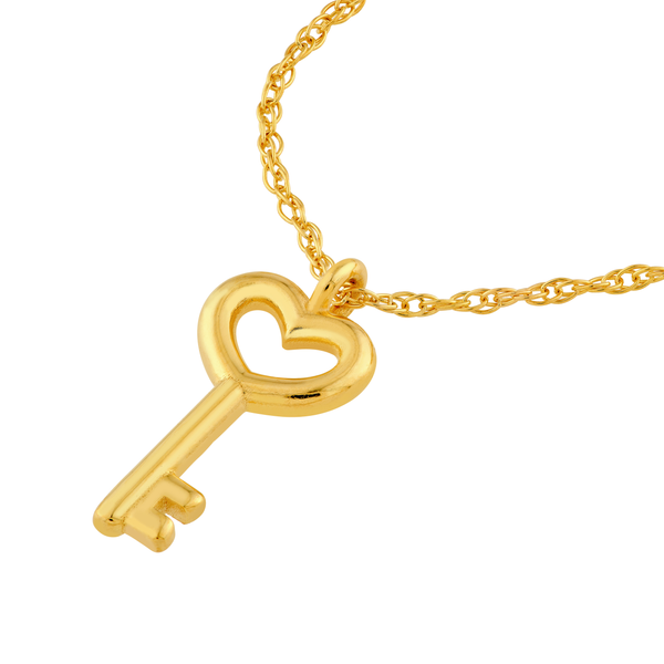 14KY Heart Key Penant Necklace Image 2 Kiefer Jewelers Lutz, FL