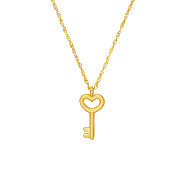 14KY Heart Key Penant Necklace Kiefer Jewelers Lutz, FL