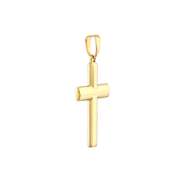 10KYW Reversible Knife Edge Cross Pendant Image 2 Kiefer Jewelers Lutz, FL