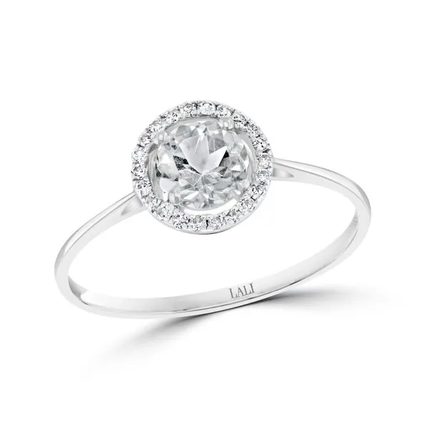 14K White Topaz & Diamond Ring Kiefer Jewelers Lutz, FL