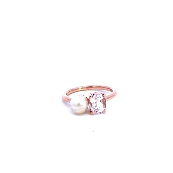 14K Kunzite & Pearl Toi-Et-Moi Ring Kiefer Jewelers Lutz, FL