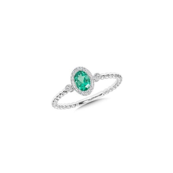 14K Green Quartz Diamond Ring Kiefer Jewelers Lutz, FL