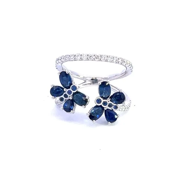 14K Blue Saphire and Diamond Ring Kiefer Jewelers Lutz, FL