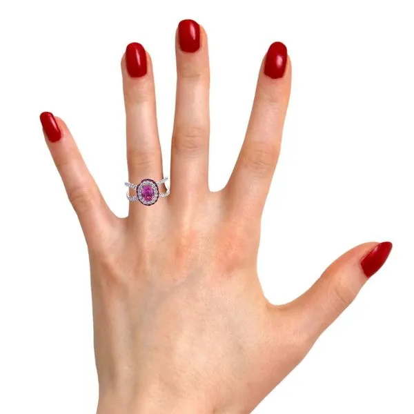 14 Pink Sapphire, Ruby and Diamond Ring Image 2 Kiefer Jewelers Lutz, FL