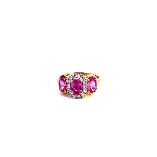 14K Pink Sapphire and Diamond Ring Kiefer Jewelers Lutz, FL