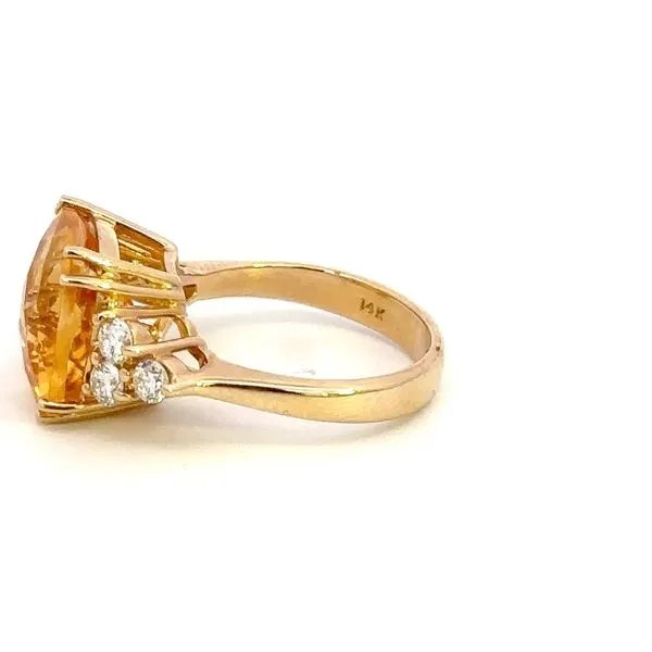 14K Diamond and Citrine Ring Image 2 Kiefer Jewelers Lutz, FL