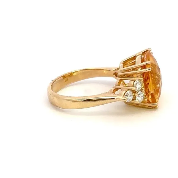 14K Diamond and Citrine Ring Image 3 Kiefer Jewelers Lutz, FL