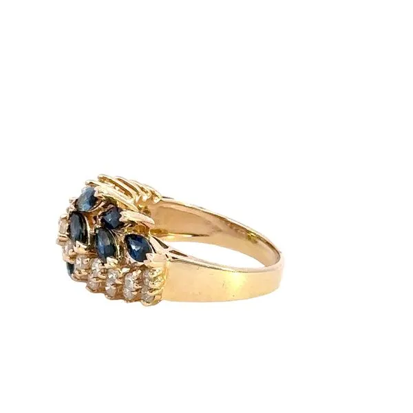 14K Diamond and Sapphire Ring Image 3 Kiefer Jewelers Lutz, FL
