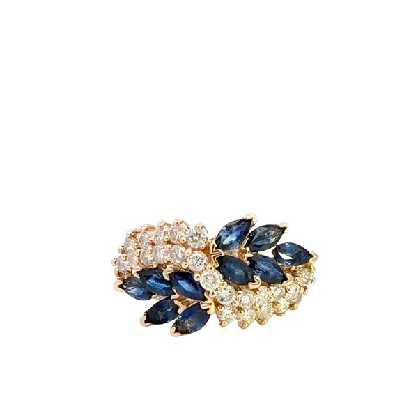 14K Diamond and Sapphire Ring Kiefer Jewelers Lutz, FL