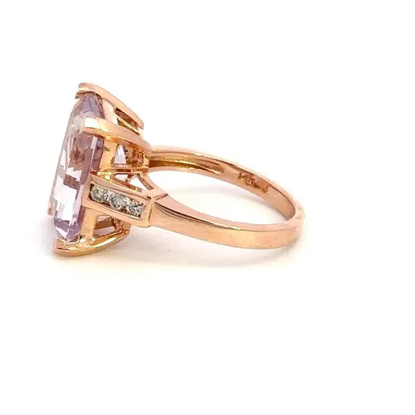 14K Diamond and Amethyst Ring Image 3 Kiefer Jewelers Lutz, FL