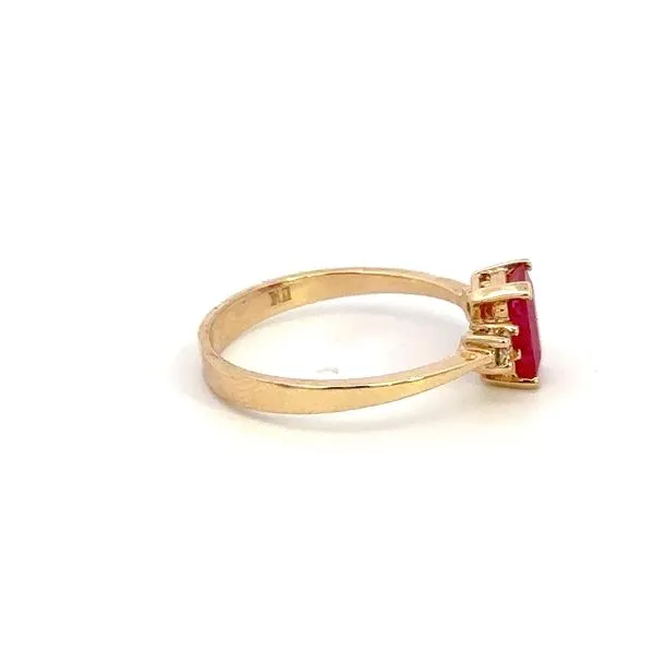 14K Diamond and Ruby Ring Image 2 Kiefer Jewelers Lutz, FL