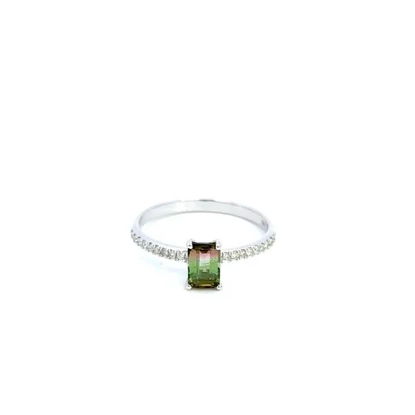 14K Diamond and Watermelon Tourmaline Ring Kiefer Jewelers Lutz, FL