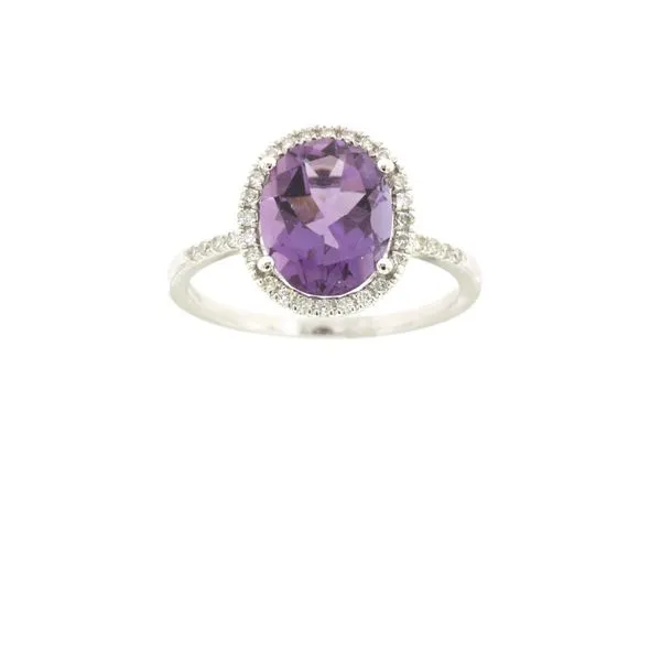14K Diamond and Amethyst Ring Kiefer Jewelers Lutz, FL