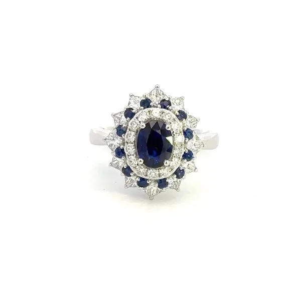 14K Diamond & Blue Sapphire Ring Kiefer Jewelers Lutz, FL
