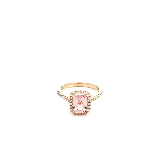 14K Diamond and Morganite Ring Kiefer Jewelers Lutz, FL