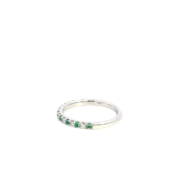 14K Diamond and Emerald Ring Image 3 Kiefer Jewelers Lutz, FL