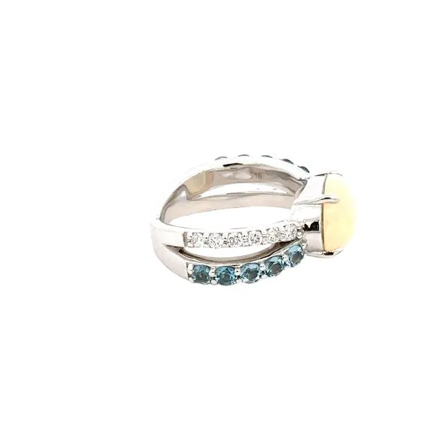 14K Opal & Aquamarine 