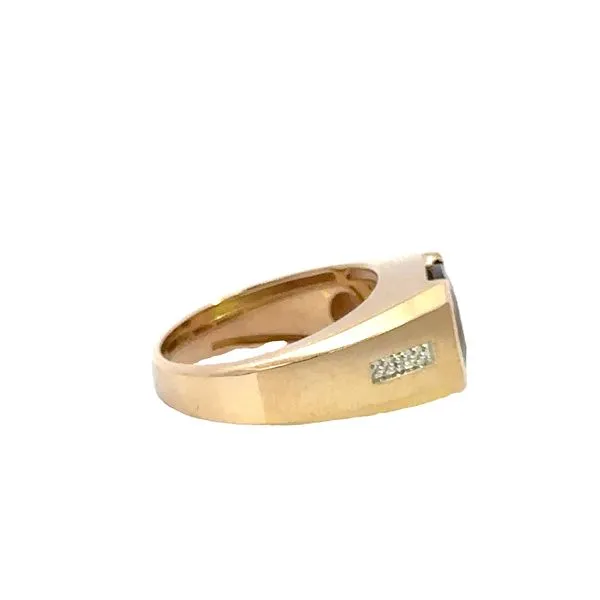 10K Diamond and Garnet Ring Image 2 Kiefer Jewelers Lutz, FL