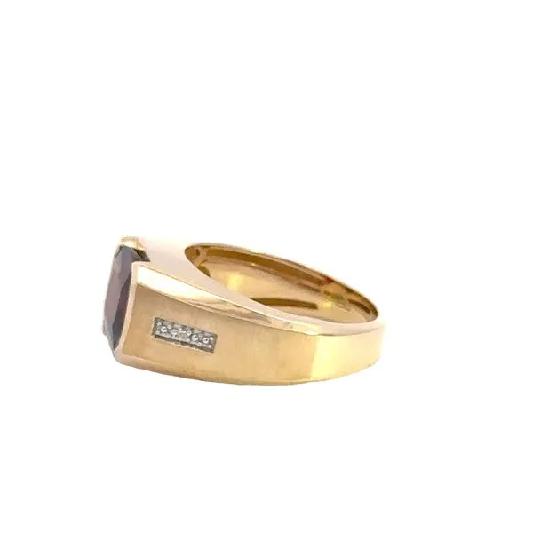 10K Diamond and Garnet Ring Image 3 Kiefer Jewelers Lutz, FL