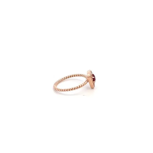 14K Ruby & Diamond Heart Ring Image 3 Kiefer Jewelers Lutz, FL