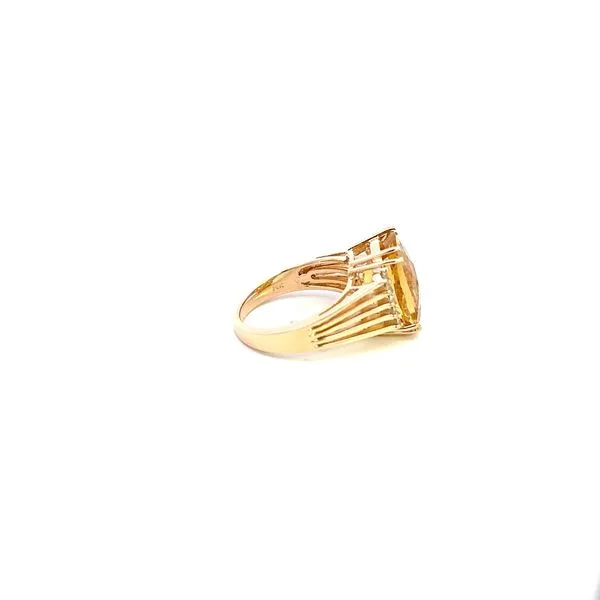 14K Citrine & Diamond Ring Image 3 Kiefer Jewelers Lutz, FL