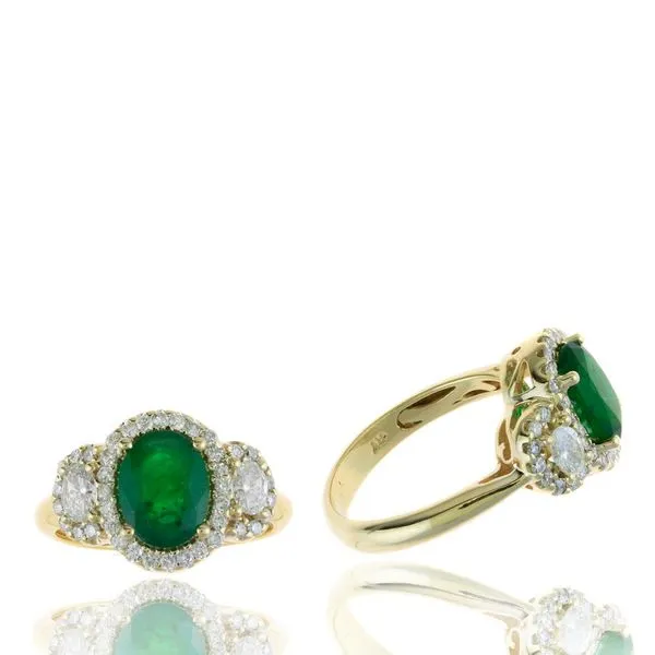 14K Emerald & Diamond Ring Kiefer Jewelers Lutz, FL
