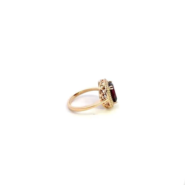 14K Garnet & Diamond Ring Image 3 Kiefer Jewelers Lutz, FL