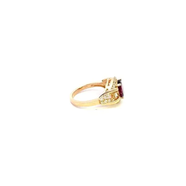 14K Rhodalite Garnet & Diamond Ring Image 4 Kiefer Jewelers Lutz, FL