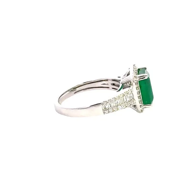 14K Emerald & Diamond Ring Image 3 Kiefer Jewelers Lutz, FL