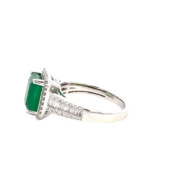 14K Emerald & Diamond Ring Image 4 Kiefer Jewelers Lutz, FL