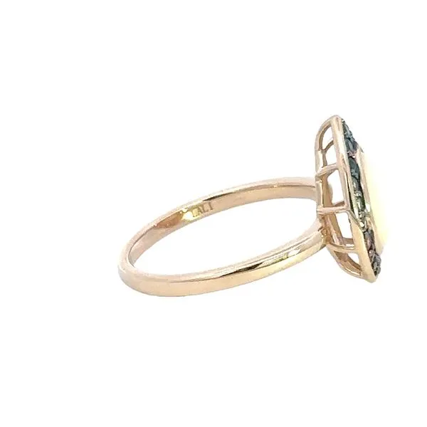 14K Rainbow Sapphire & Opal Ring Image 3 Kiefer Jewelers Lutz, FL