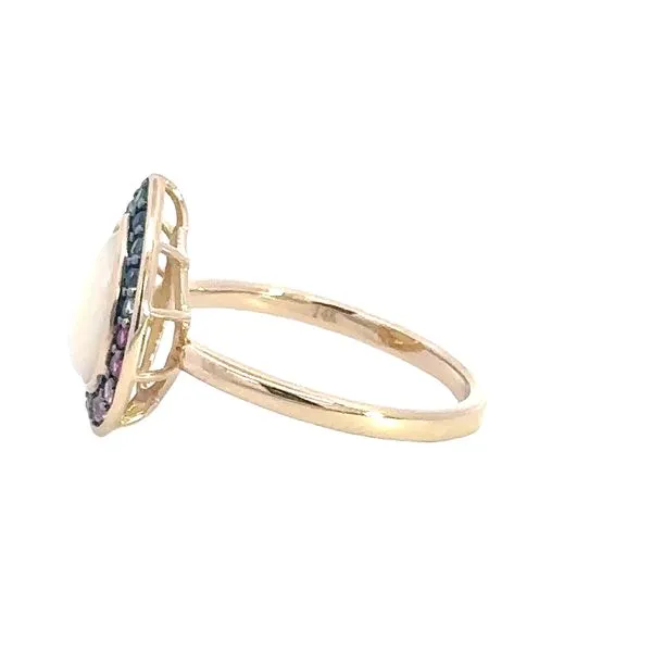 14K Rainbow Sapphire & Opal Ring Image 4 Kiefer Jewelers Lutz, FL