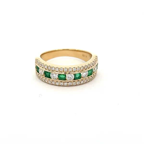 14KY Emerald and Diamond Fashion Band Kiefer Jewelers Lutz, FL