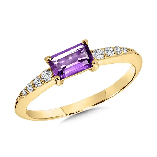 14KY Amethyst and Diamond Fashion Ring Kiefer Jewelers Lutz, FL