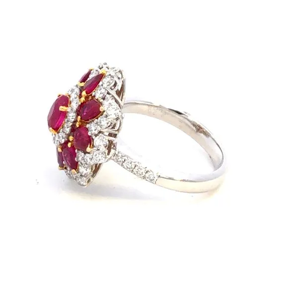14KYW Ruby and Diamond Ring Image 4 Kiefer Jewelers Lutz, FL
